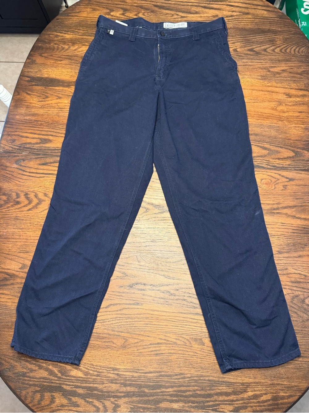Carhartt Men's Dark Navy Blue 36x34 FR Work Pants Cat 2